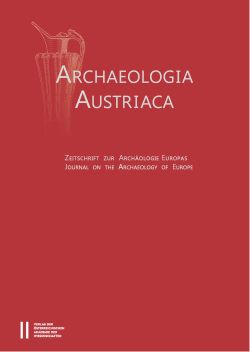 Archaeologia Austriaca Band 01/1948